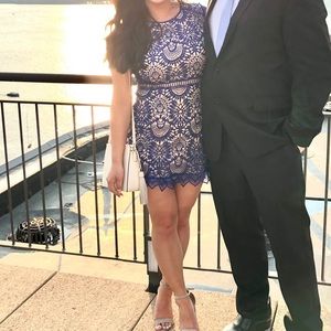 Vici blue lace dress